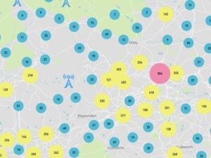 digital communication map