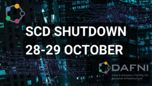 Logo and text informing of shutdown
