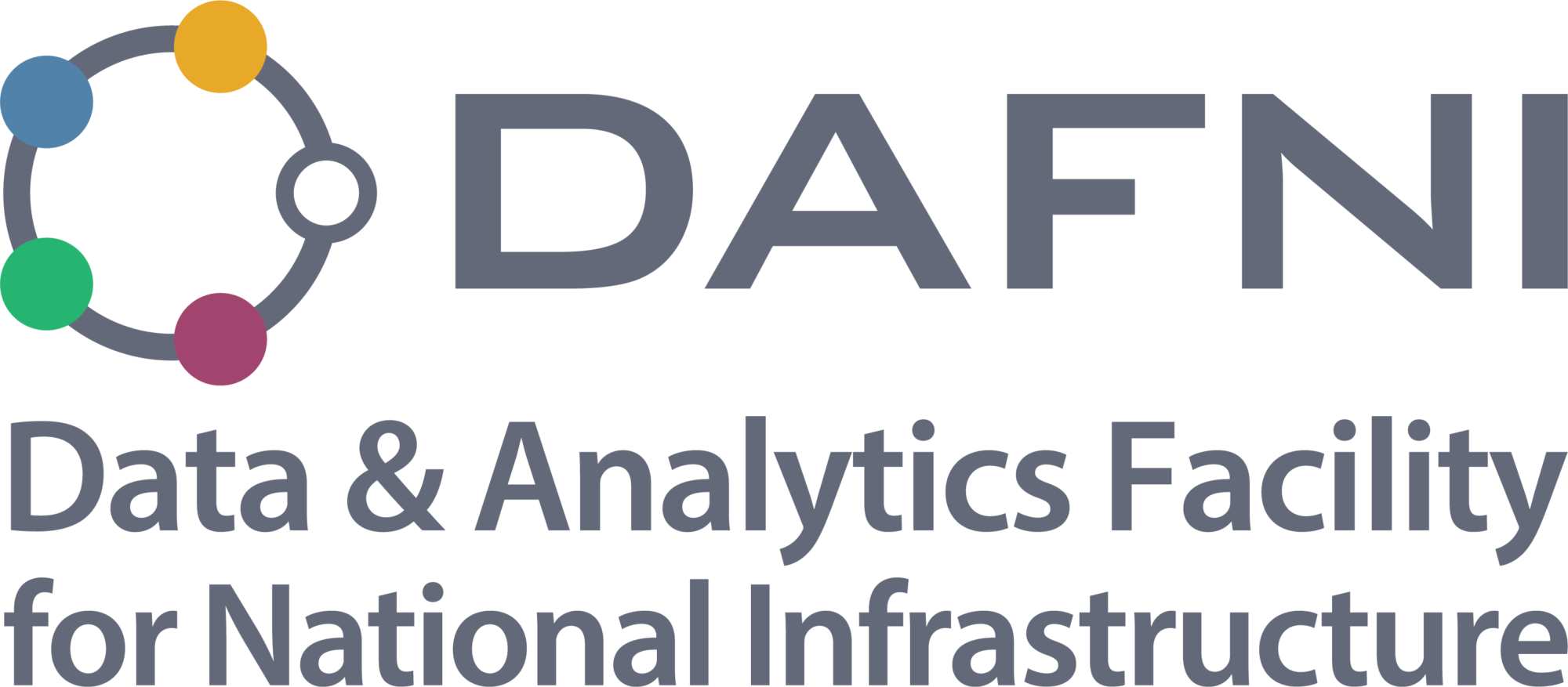 DAFNI Logo Data & Analytics Facility for National Infrastructure