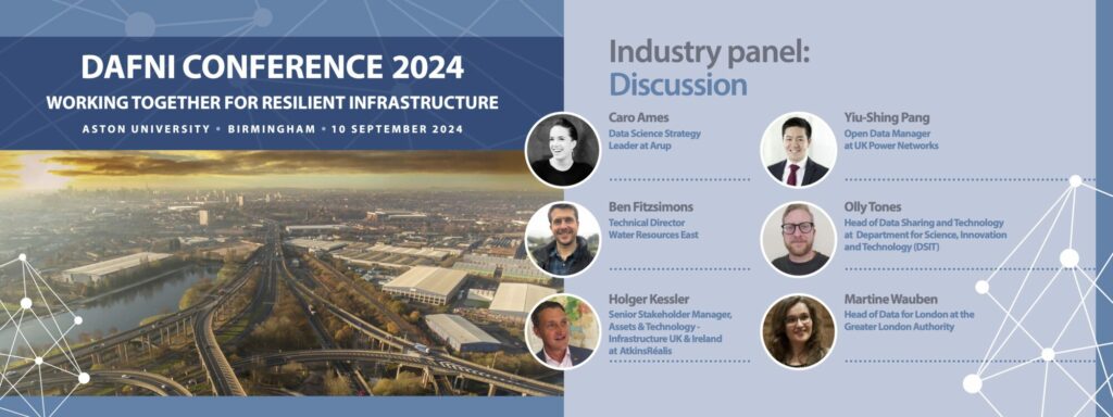 DAFNI Conference 2024 introduction slide -Panel members