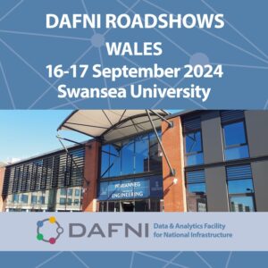 Wales roadshow advertising tile showing College of Engineering at Swansea University