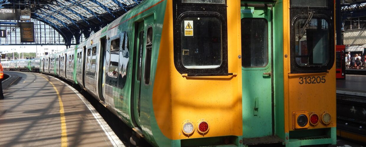 Train at Brighton station for portable immersive data
