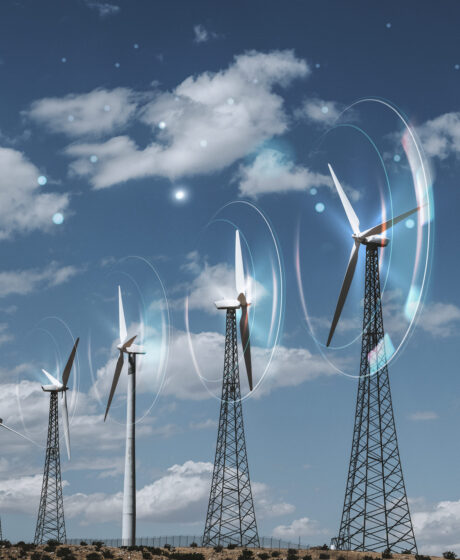 Wind energy with wind turbines