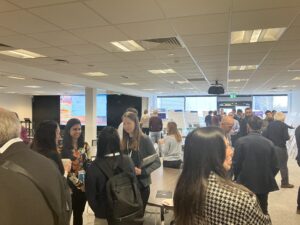 Staff and members at DINI showcase